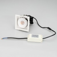  - Светильник CL-SIMPLE-S80x80-9W Warm3000 (WH, 45 deg) (Arlight, IP20 Металл, 3 года)