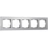 Рамка на 5 постов Werkel Aluminium алюминий W0051706 4690389158087 - Рамка на 5 постов Werkel Aluminium алюминий W0051706 4690389158087