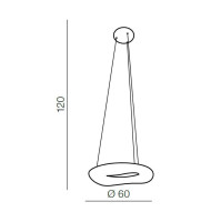  - Подвесной светильник Azzardo Donut Pendant 60 CCT AZ2673