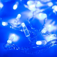  - Светодиодная гирлянда ARD-STRING-CLASSIC-10000-CLEAR-100LED-STD BLUE (230V, 7W) (Ardecoled, IP65)