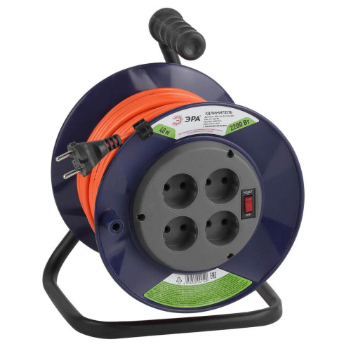 Удлинитель силовой ЭРА RPx-4s-2x1.0-40m Б0043051 