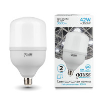  - Лампа светодиодная Gauss E27 42W 4000K матовая 63224