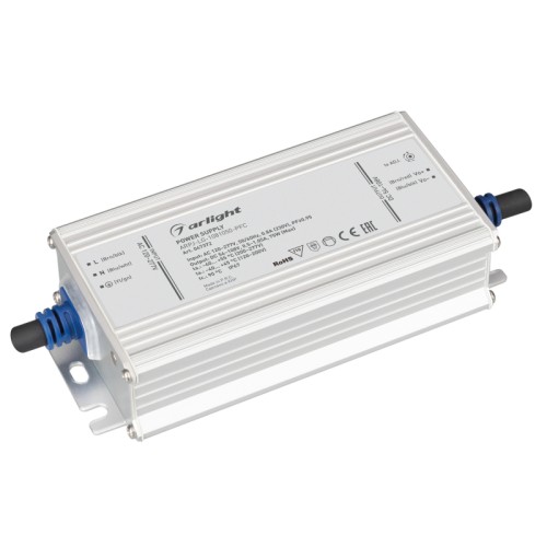 Блок питания ARPJ-LG-1081050-PFC (75W, 54-108V, 0.5-1.05A) (Arlight, IP67 Металл, 5 лет) 
