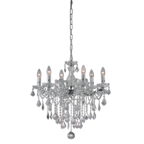 Подвесная люстра Ideal Lux Florian SP6 Cromo 035628 
