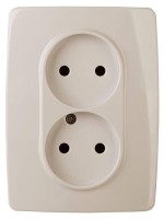  - Розетка ЭРА 12 2x2P 16A 250V 12-2107-02 Б0031239