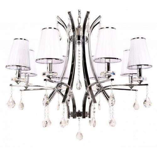 Подвесная люстра Lumina Deco Glamour LDP 66247-8 WT+CHR 