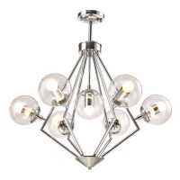  - Подвесная люстра Crystal Lux Fabricio Fabricio SP7 Chrome/Transparente