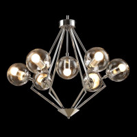  - Подвесная люстра Crystal Lux Fabricio Fabricio SP7 Chrome/Transparente