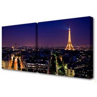 Модульная картина Ночной Париж Toplight 50x100см TL-D4004 