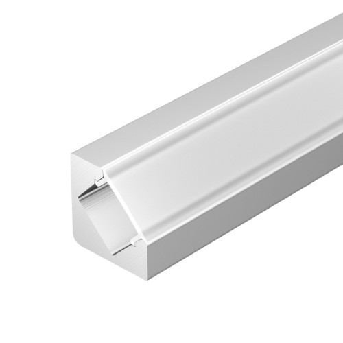 Профиль с экраном ALU-D45-2000 ANOD+FROST (Arlight, Алюминий) Поставка под заказ от 1 компл. Комплект с экраном. Алюминиевый анодированный угловой профиль для светодиодных лент и линеек. Габаритные размеры (L×W×H): 2000x26,23x17,59 мм. Ширина площадки для ленты 12,2 мм. Аксессуары приобретаются отдельно. Цена за комплект. Минимальный заказ 1 комплект.