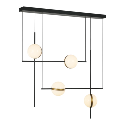 Потолочный светильник MD2062-4B black/brass 
