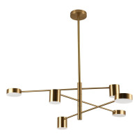  - Подвесная светодиодная люстра Kink Light Мекли 07650-6,20
