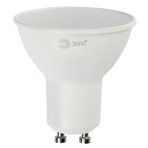 Лампа светодиодная ЭРА GU10 5W 2700K матовая LED MR16-5W-827-GU10 R Б0051852 