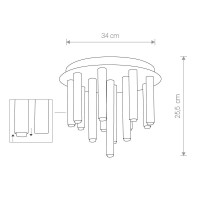  - Потолочная люстра Nowodvorski Stalactite 8355
