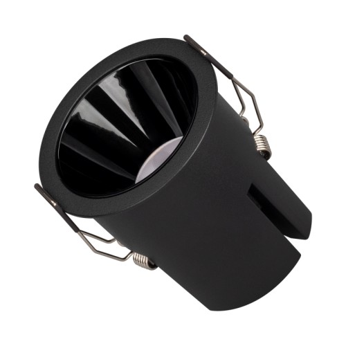 Светильник MS-ATLAS-BUILT-R72-20W Warm3000 (BK-BK, 30 deg, 230V) (Arlight, IP20 Металл, 5 лет) Встраиваемый светильник даунлайт. Мощность 20 Вт, св. поток 1640 лм, 82 лм/Вт, теплый 3000 K, CRI>90, UGR