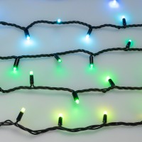  - Светодиодная гирлянда ARD-STRING-PRO-10000-BLACK-100LED-LIVE RGB-DMX (24V, 10W) (Ardecoled, IP65)