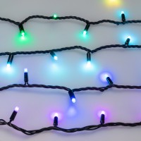  - Светодиодная гирлянда ARD-STRING-PRO-10000-BLACK-100LED-LIVE RGB-DMX (24V, 10W) (Ardecoled, IP65)