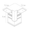 Коннектор L-образный Arte Lamp Linea-Accessories A480606 - Коннектор L-образный Arte Lamp Linea-Accessories A480606