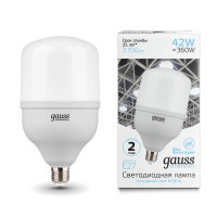  - Лампа светодиодная Gauss E27 42W 6500K матовая 63234