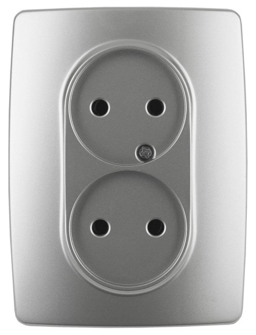 Розетка ЭРА 12 2x2P 16A 250V 12-2107-03 Б0031240 