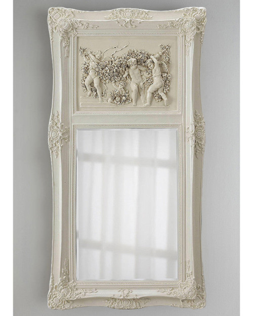 Зеркало &quot;Францини&quot; Distressed Chalk White 