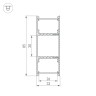 Профиль ARH-WALL-3385-DUAL-2000 ANOD (Arlight, Алюминий) - Профиль ARH-WALL-3385-DUAL-2000 ANOD (Arlight, Алюминий)