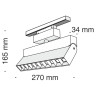 Трековый светодиодный светильник Maytoni Track Lamps TR015-2-20W3K-B - Трековый светодиодный светильник Maytoni Track Lamps TR015-2-20W3K-B