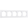 Рамка на 5 постов Werkel Favorit белый матовый  W0051105 4690389160103 - Рамка на 5 постов Werkel Favorit белый матовый  W0051105 4690389160103