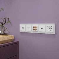  - Рамка на 5 постов Werkel Favorit белый матовый  W0051105 4690389160103