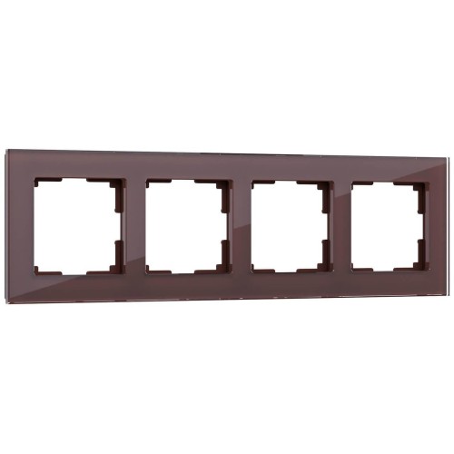 Рамка на 4 поста Werkel Favorit мокко W0041118 4690389160059 