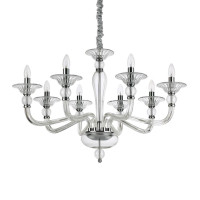  - Подвесная люстра Ideal Lux Danieli SP8 Trasparente 159980