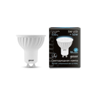  - Лампа светодиодная Gauss GU10 5W 4100K матовая 101506205