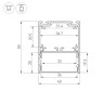 Профиль SL-LINE-4050-3L-2000 ANOD BLACK (Arlight, Алюминий) - Профиль SL-LINE-4050-3L-2000 ANOD BLACK (Arlight, Алюминий)