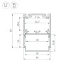 Профиль SL-LINE-4050-3L-2000 ANOD BLACK (Arlight, Алюминий) - Профиль SL-LINE-4050-3L-2000 ANOD BLACK (Arlight, Алюминий)