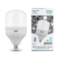  - Лампа светодиодная Gauss E27 50W 4000K матовая 63225