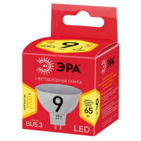  - Лампа светодиодная ЭРА GU5.3 9W 2700K матовая ECO LED MR16-9W-827-GU5.3 Б0032972