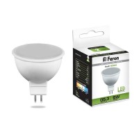  - Лампа светодиодная Feron MR16 G5.3 5W 4000K Грибок матовая LB-24 25126
