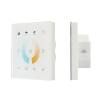  - INTELLIGENT ARLIGHT Сенсорная панель DALI-901-11-1G-4SC-MIX-DT8-IN White (BUS/230V) (IARL, IP20 Пластик, 3 года)