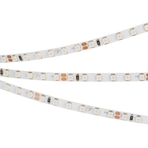 Лента RT 2-5000 24V Blue 5mm 2x (3528, 600 LED, LUX) (Arlight, 9.6 Вт/м, IP20) Узкая гибкая лента LUX, светодиоды 2X smd 3528, 120шт/м (600шт на 5м), белая плата 5мм, скотч 3М. Цвет СИНИЙ. Питание 24В, мощность 9,6 Вт/м (48 Вт на 5м), угол 120°. Размеры 5000x5x1,8мм. Мин.отрезок 50мм (6 LED). Цена за 1м.