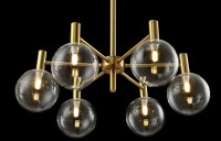  - Подвесная люстра Crystal Lux Andres SP6 Bronze/Transparente