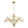 Подвесная люстра Crystal Lux Francisca SP10 Gold/Cognac - Подвесная люстра Crystal Lux Francisca SP10 Gold/Cognac