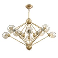  - Подвесная люстра Crystal Lux Francisca SP10 Gold/Cognac