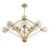 Подвесная люстра Crystal Lux Francisca SP10 Gold/Cognac - Подвесная люстра Crystal Lux Francisca SP10 Gold/Cognac