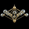 Подвесная люстра Crystal Lux Francisca SP10 Gold/Cognac - Подвесная люстра Crystal Lux Francisca SP10 Gold/Cognac
