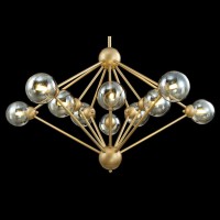  - Подвесная люстра Crystal Lux Francisca SP10 Gold/Cognac