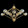 Подвесная люстра Crystal Lux Francisca SP10 Gold/Cognac - Подвесная люстра Crystal Lux Francisca SP10 Gold/Cognac