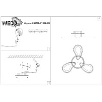 - Потолочная люстра Wedo Light Tordzher 75398.01.09.03