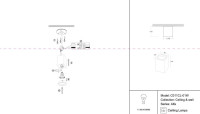  - Потолочный светильник Technical C011CL-01W