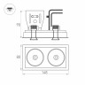 Светильник CL-SIMPLE-S148x80-2x9W Day4000 (WH, 45 deg) (Arlight, IP20 Металл, 3 года) - Светильник CL-SIMPLE-S148x80-2x9W Day4000 (WH, 45 deg) (Arlight, IP20 Металл, 3 года)