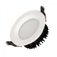  - Светильник MS-MIST-BUILT-R105-9W Warm3000 (WH, 110 deg, 230V) (Arlight, IP54 Металл, 5 лет)